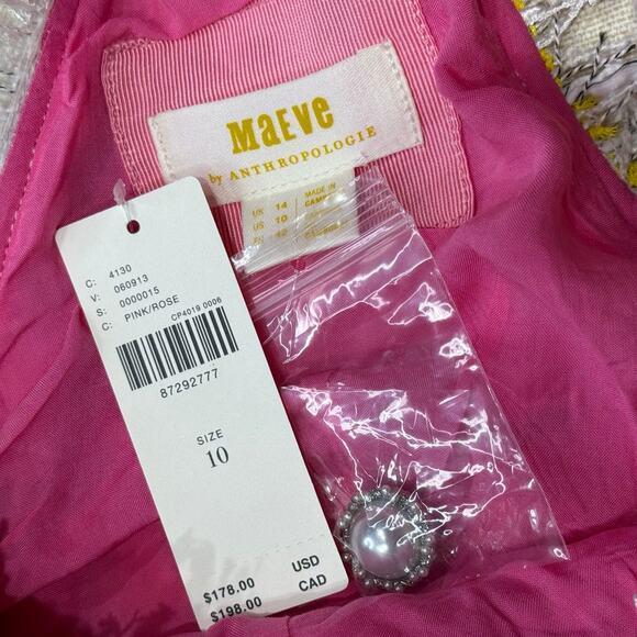 Anthropologie Maeve Sleeveless Tweed Mini Dress - Picture 5 of 11